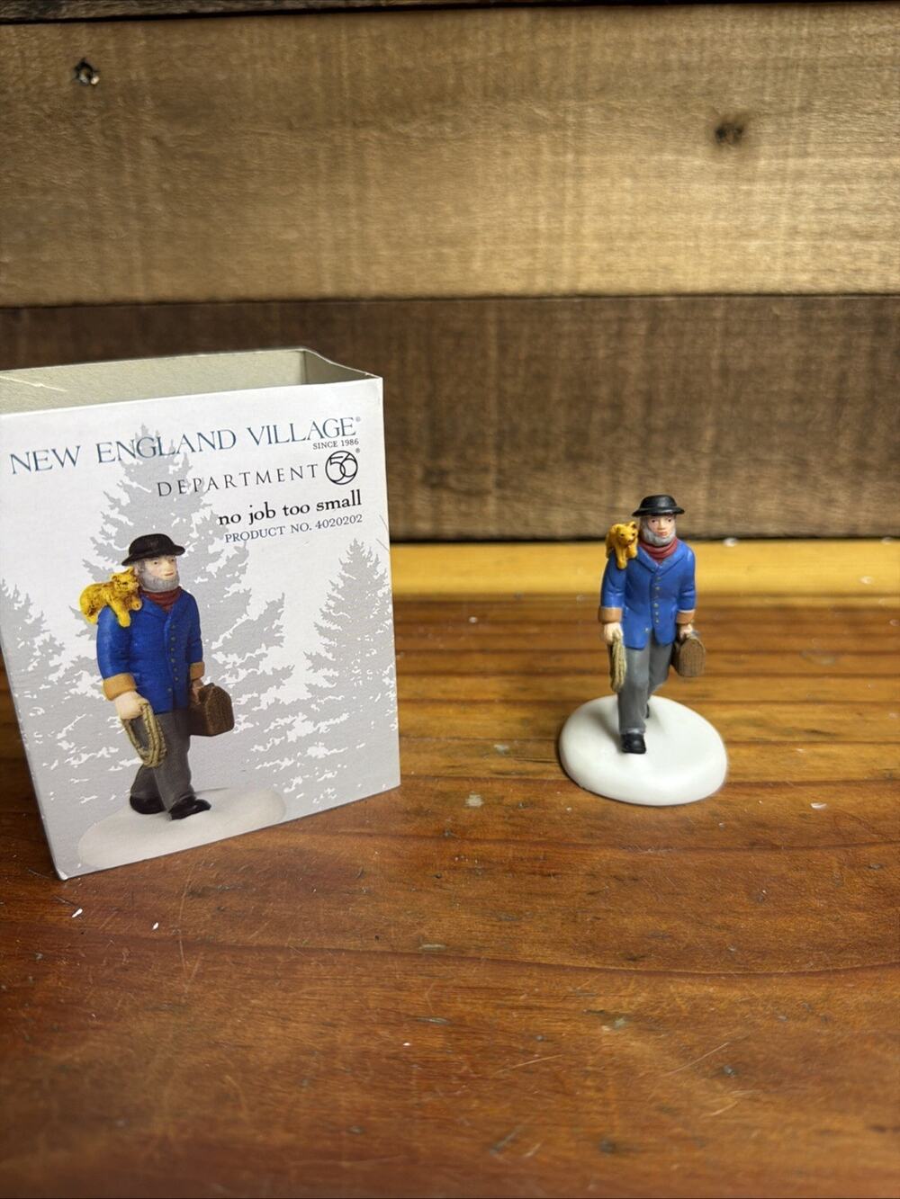 Dept 56 “No Job Too Small” 4020202 New England Village Christmas In Box